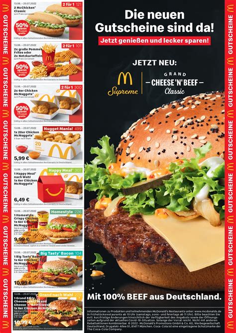 mcdonalds gutscheine 2023 april